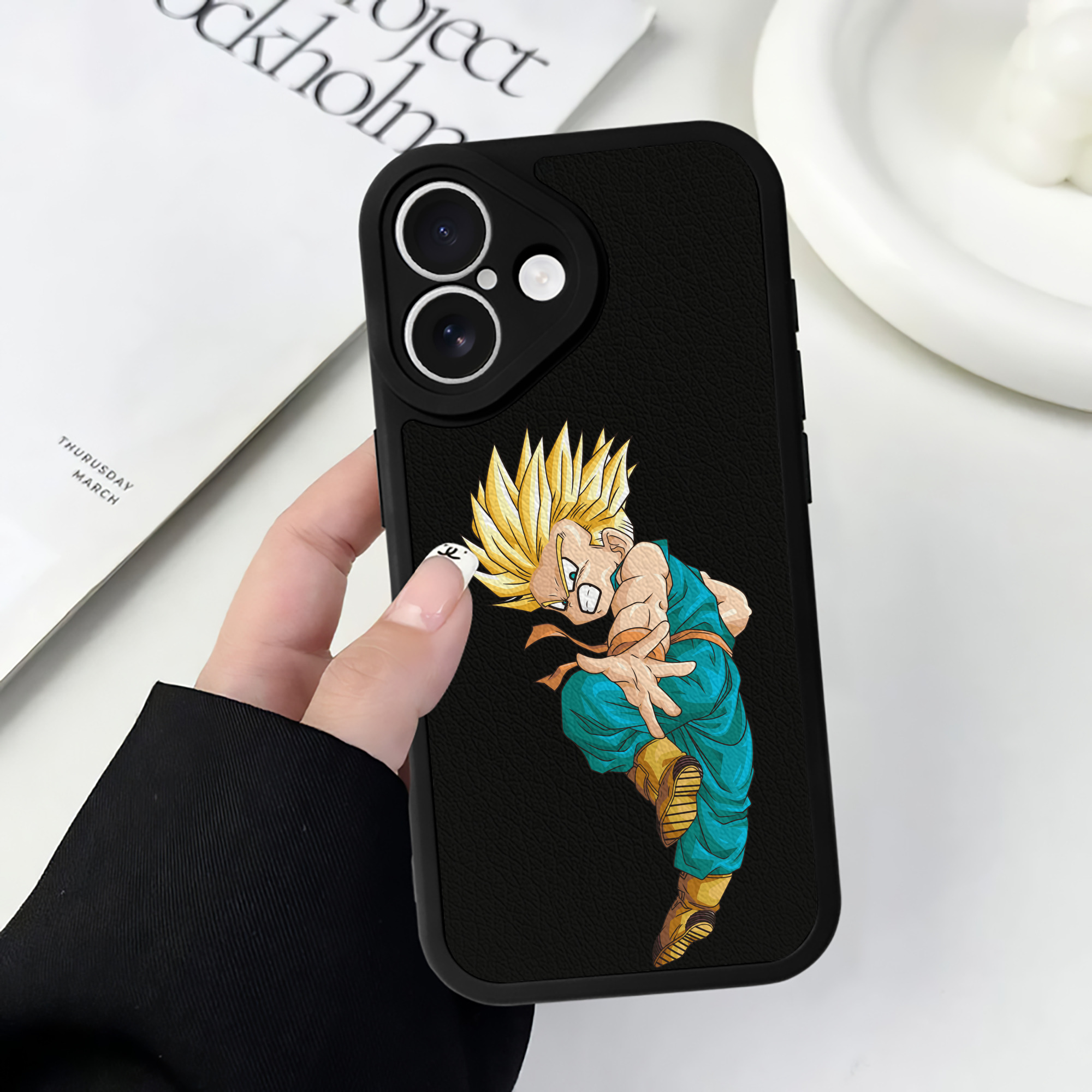 （画像用） ドラゴンボール DRAGON BALL 【iPhone 16シリーズ対応】シリコンスマホケース（レザー調） 材質：シリコン
